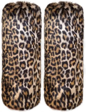 Cityelf Womens Fur Leg Warmer Winter Furry Long Boot Cuffs Fuzzy Shoes Cover Party Costume Holiday Festival Performance Play