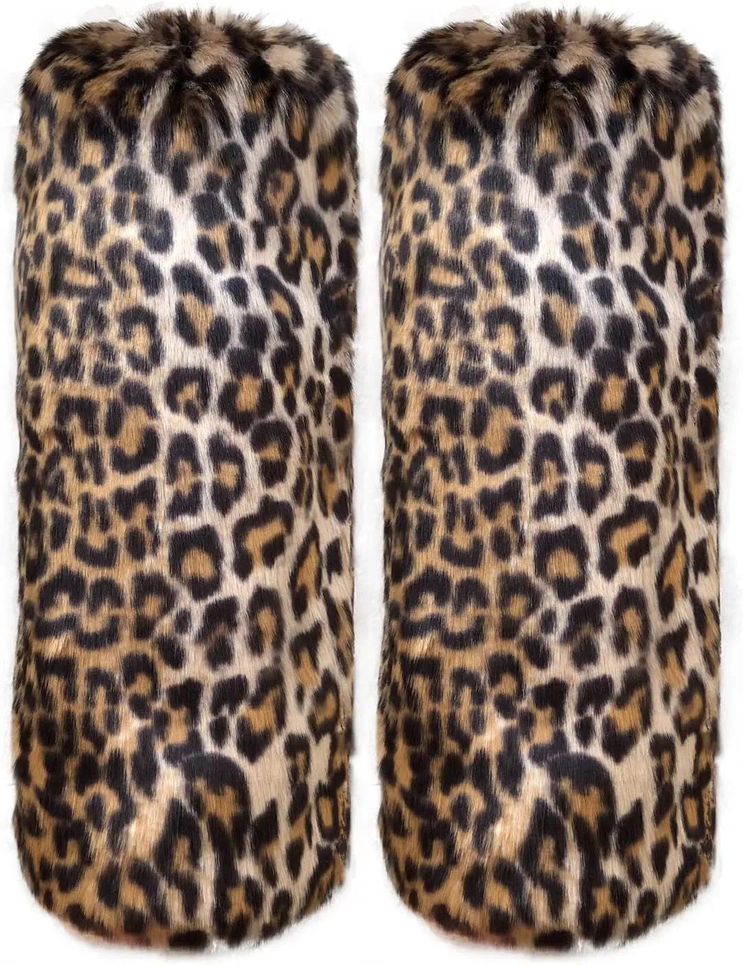 Cityelf Womens Fur Leg Warmer Winter Furry Long Boot Cuffs Fuzzy Shoes Cover Party Costume Holiday Festival Performance Play