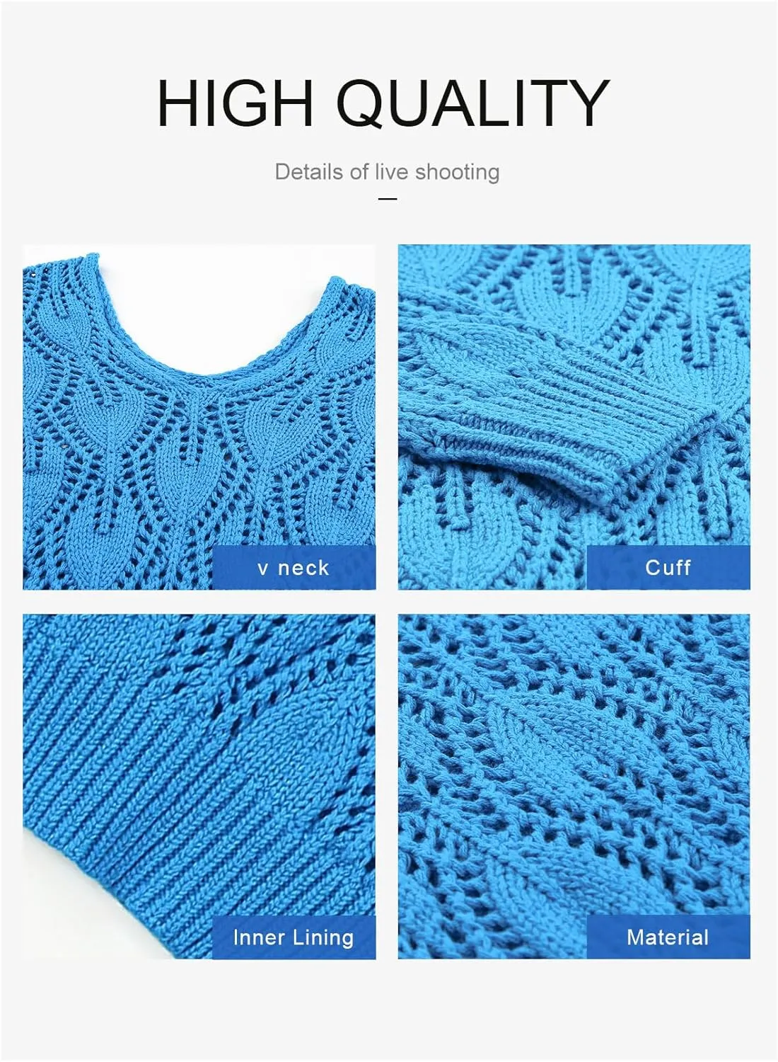 Dokotoo Fall Sweaters Round Neck Crochet Hollow Out Cute Winter Pullover Sweaters for Women Trendy 2024