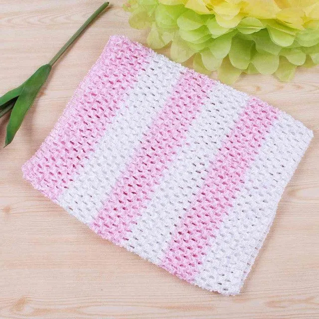 FENGRISE 20X23cm Tulle Spool Tutu Crochet Chest Wrap Tube Tops Apparel Sewing Knit Fabric Girl Birthday Gifts Headbands Skirt