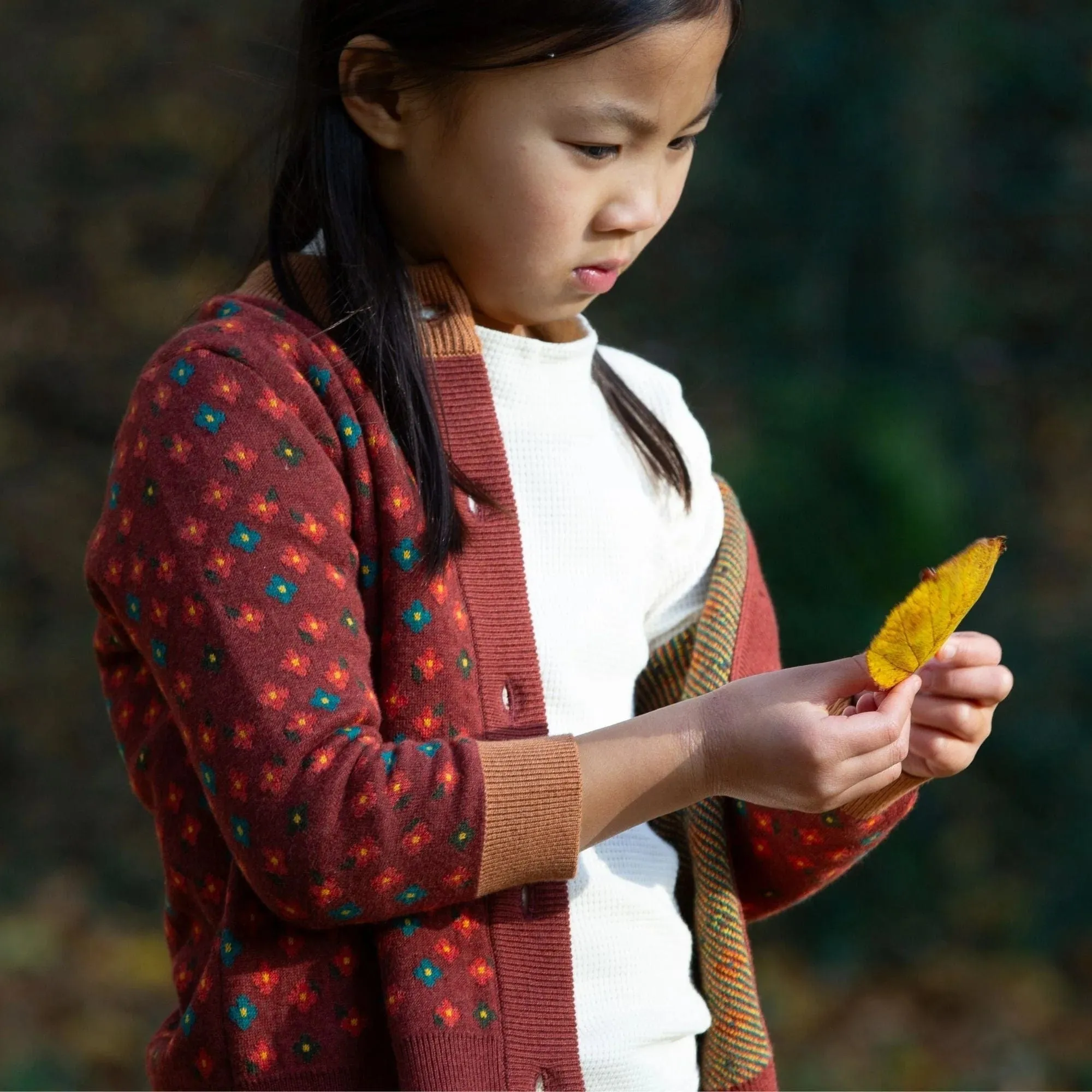 From One To Another Hazelnut Flowers Knitted Cardigan [only 2-3 Years left]