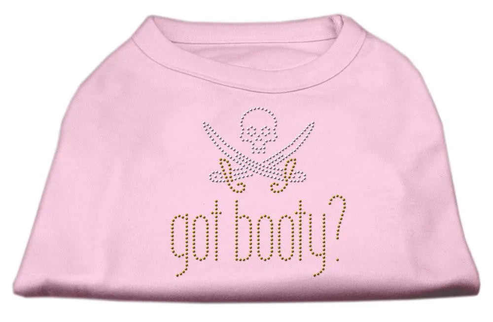 Got Booty? Rhinestone Shirts Light Pink XL (16