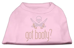 Got Booty? Rhinestone Shirts Light Pink XL (16