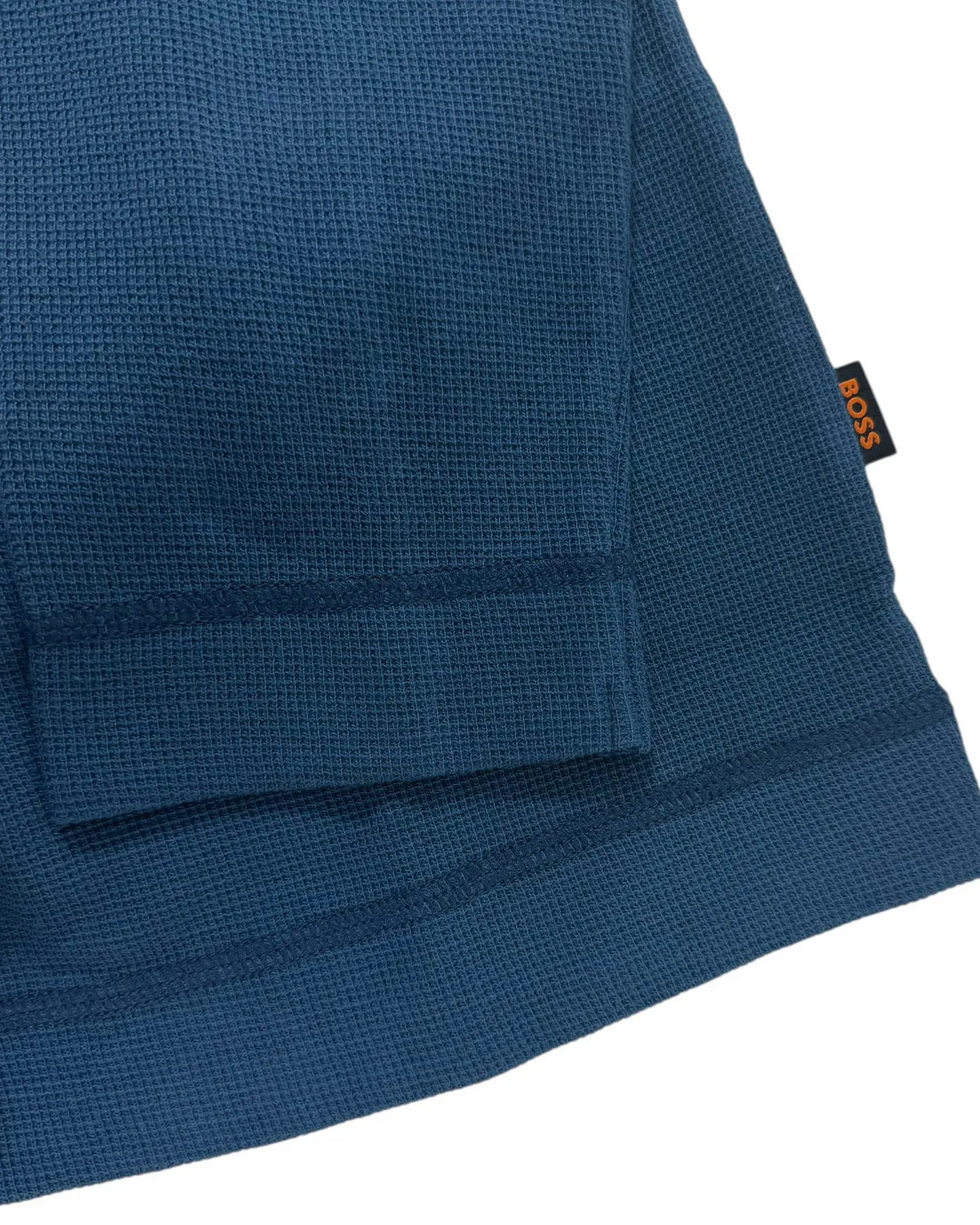 Hugo Boss Casual Sweater Dark Blue Waffle Slim Fit L SALE