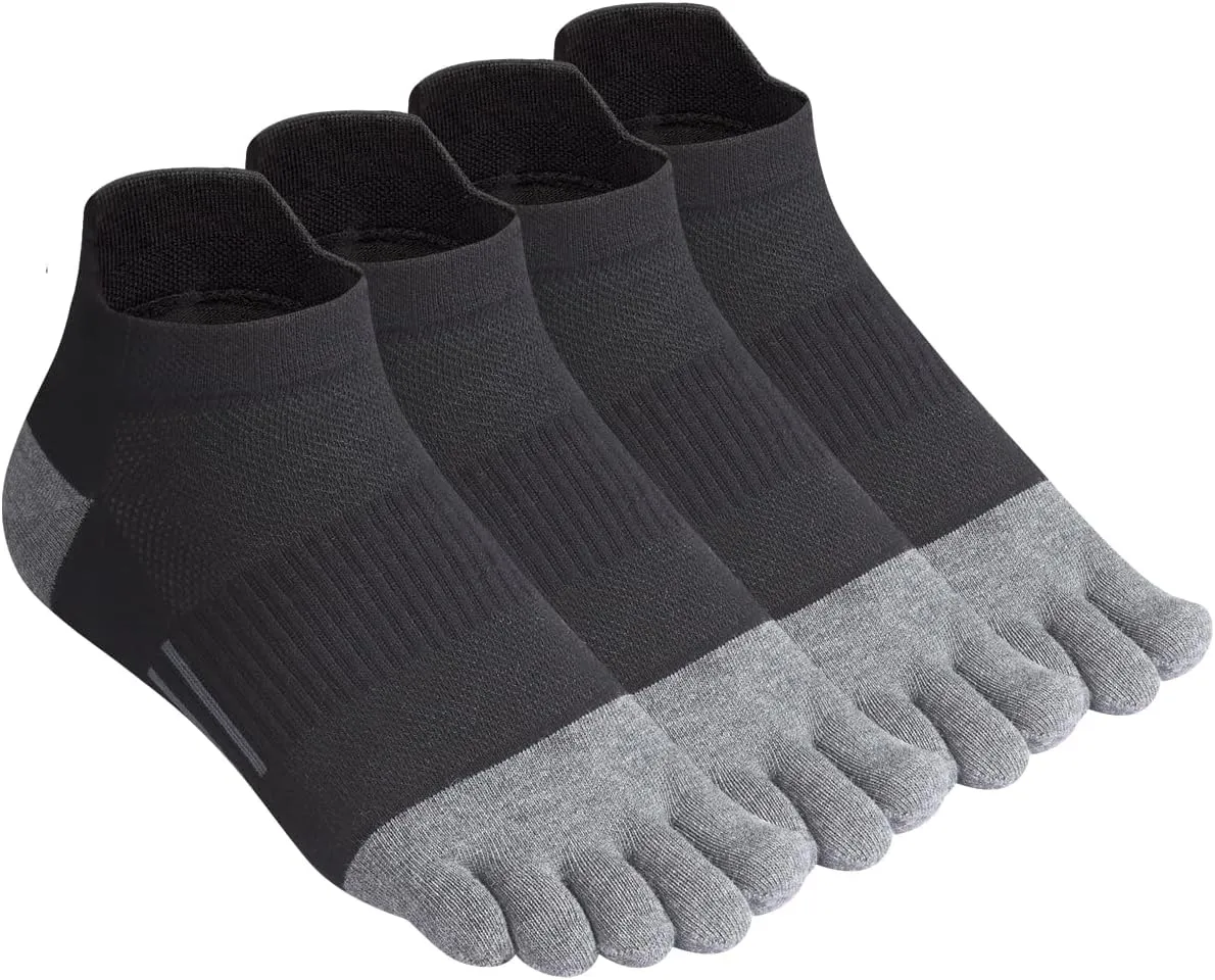 Meaiguo Men's Toe Socks Cotton Five Finger Socks Athletic Toe Socks for Running