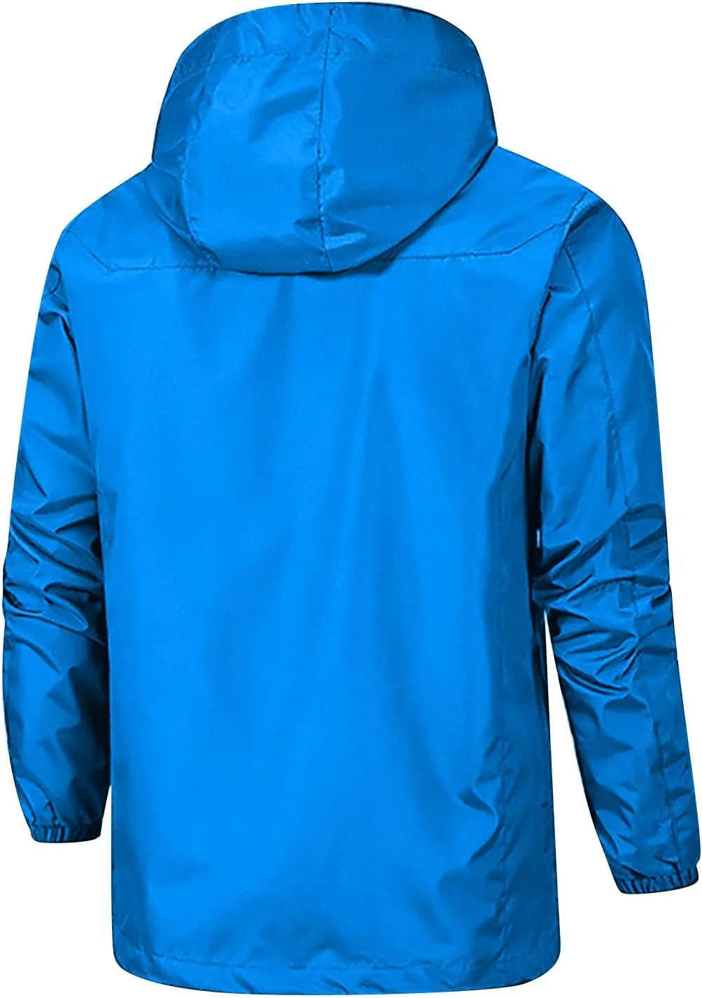 Men's Rain Jackets Waterproof With Hood Windbreaker Jacket Outdoor Lightweight Shell Coat For Jacket, XL-5XL
