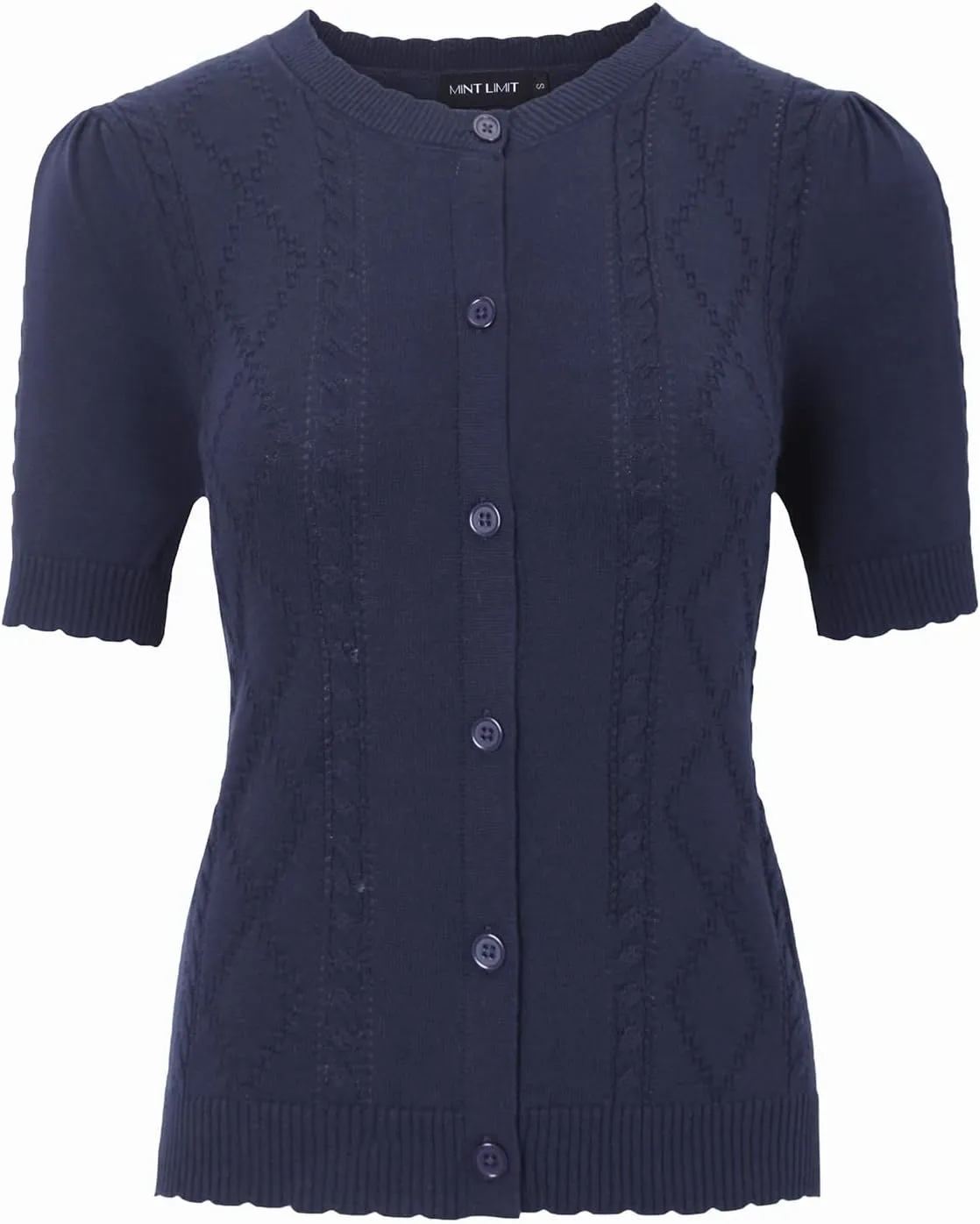 MINTLIMIT Cropped Cardigan Sweaters for Women 2025 V Neck Knit Bolero Shrugs Short Sleeve Lightweight Button Up Sweaters