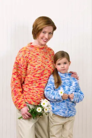 Mother/Daughter Sweaters-Knit: Beginner
