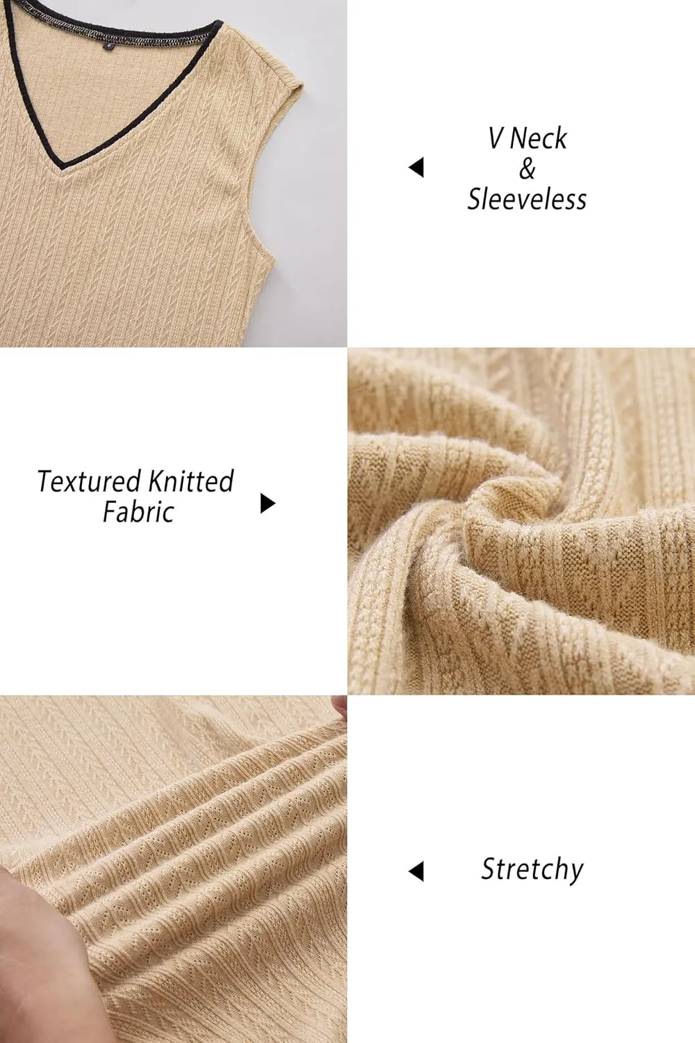 OUGES Womens 2025 Summer V Neck Maternity Dress Sleeveless Casual Bodycon Cable Knit Midi Dress Pregnancy Clothes Trendy