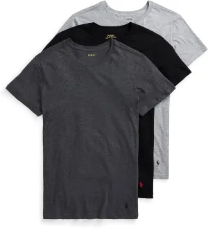 POLO RALPH LAUREN Men's Classic Fit Cotton Crew Undershirts, 3 Pack