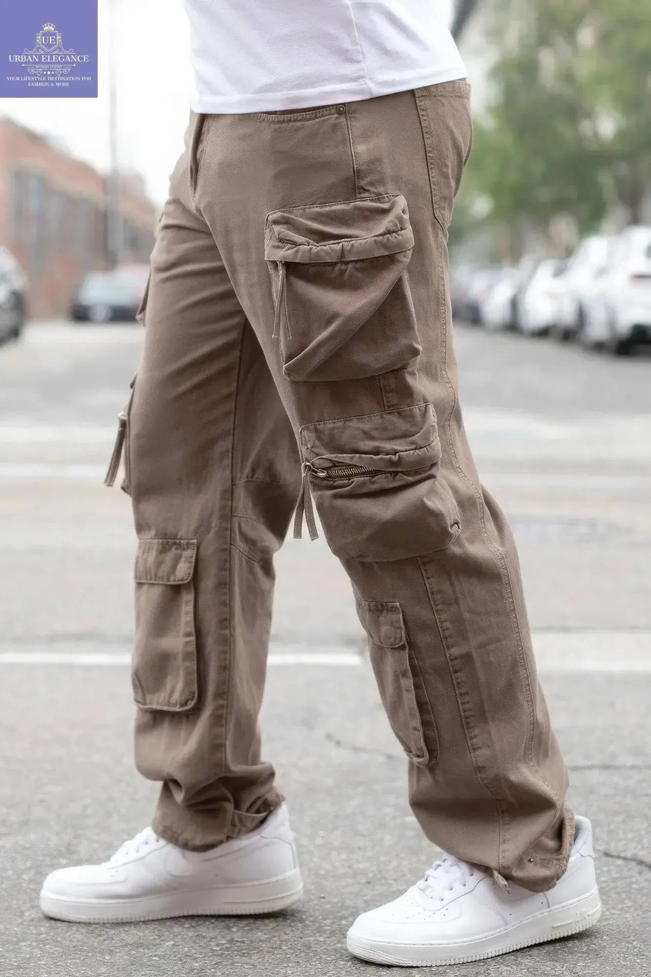 Relaxed Fit Utility Cargo Pants