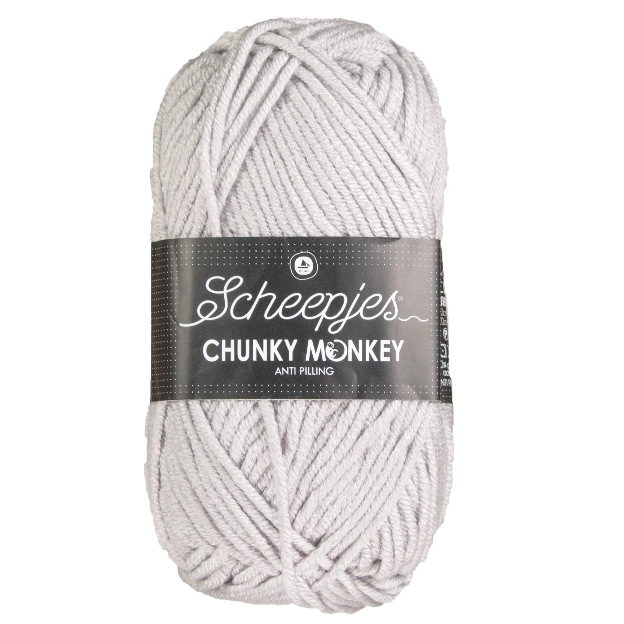 Scheepjes Chunky Monkey Yarn - 1203 Pale Grey