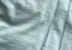 Semi-Sheer Aqua Cotton Jersey Knit (Made in Japan)