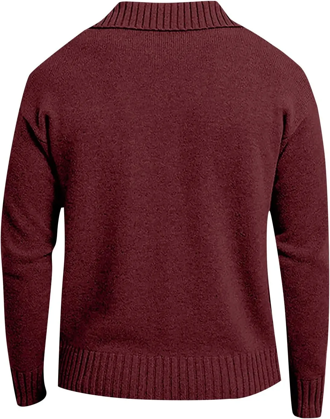 Sport Jackets for Men Men's Fashion Loose Cardigan Warm Jacket Sweater Stand Collar Knitting Coat Jackets