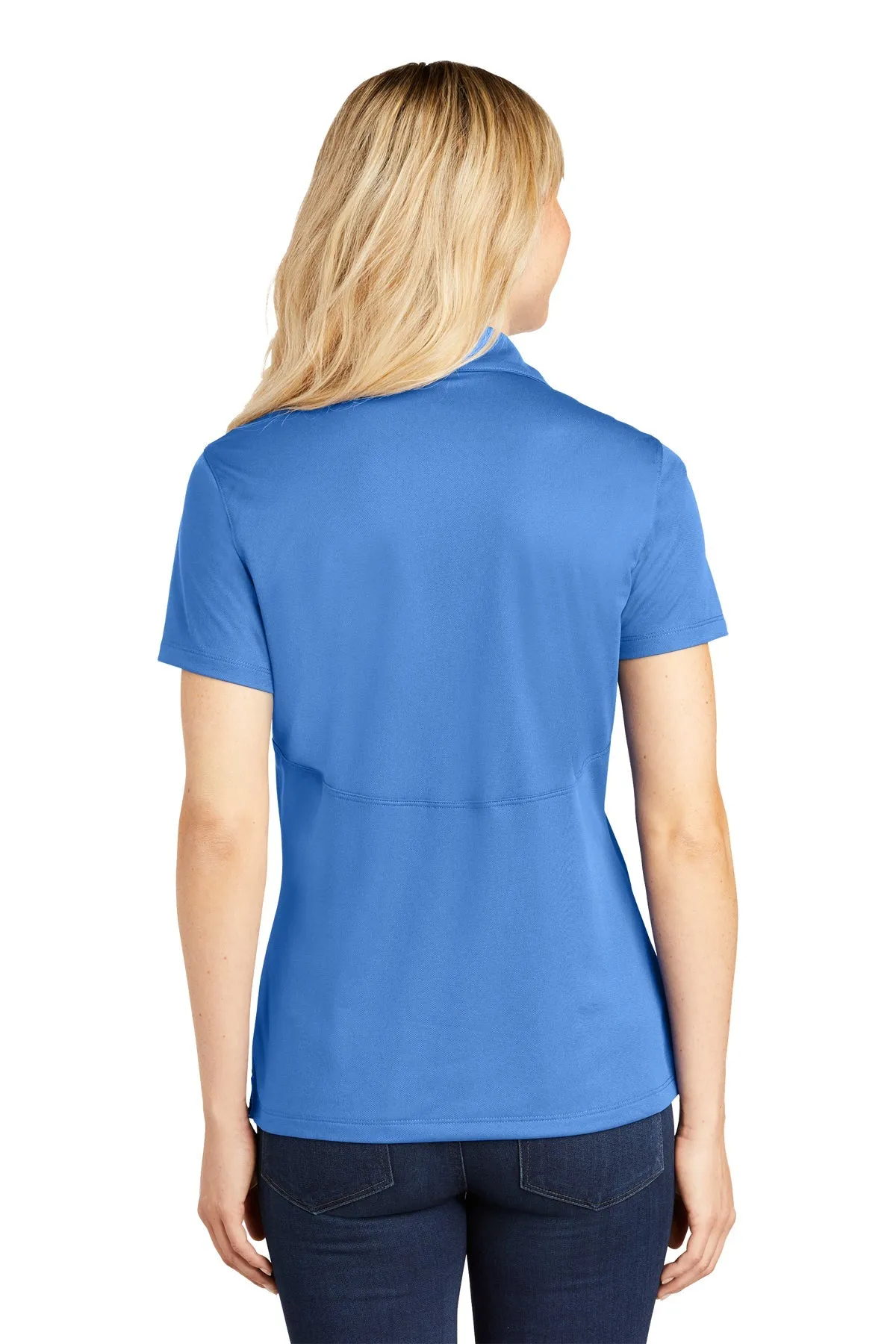 Sport-Tek Ladies Micropique Branded Sport-Wick Polos, Blue Lake