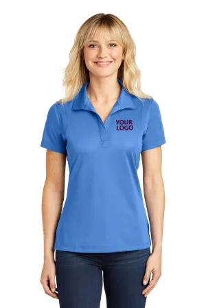 Sport-Tek Ladies Micropique Branded Sport-Wick Polos, Blue Lake