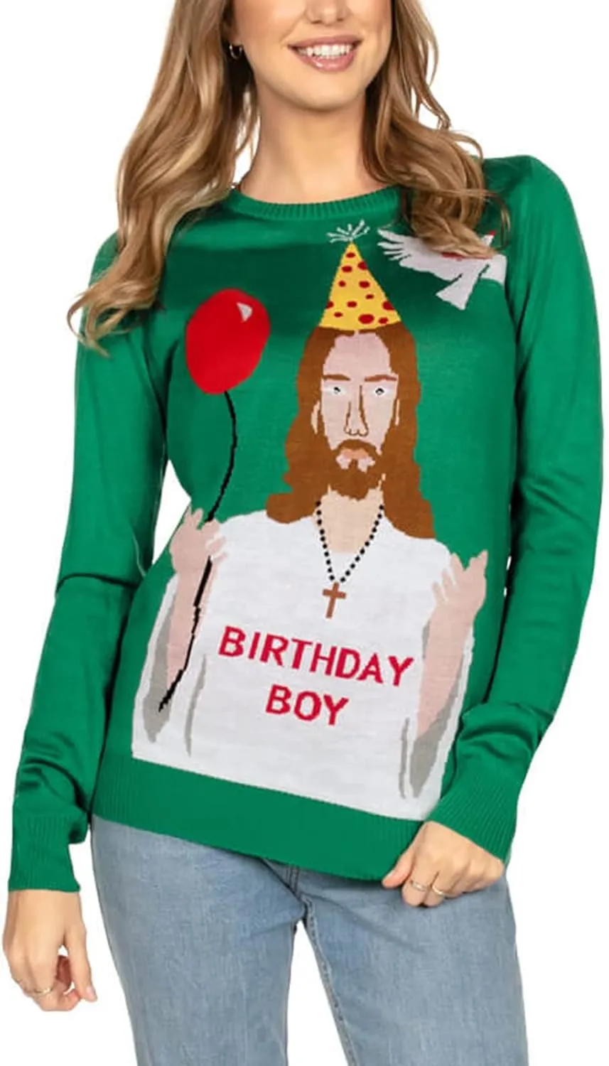 Tipsy Elves Ugly Christmas Sweaters for Women - Funny Festive Womens Christmas Sweaters - Cute Winter Holiday Outfit