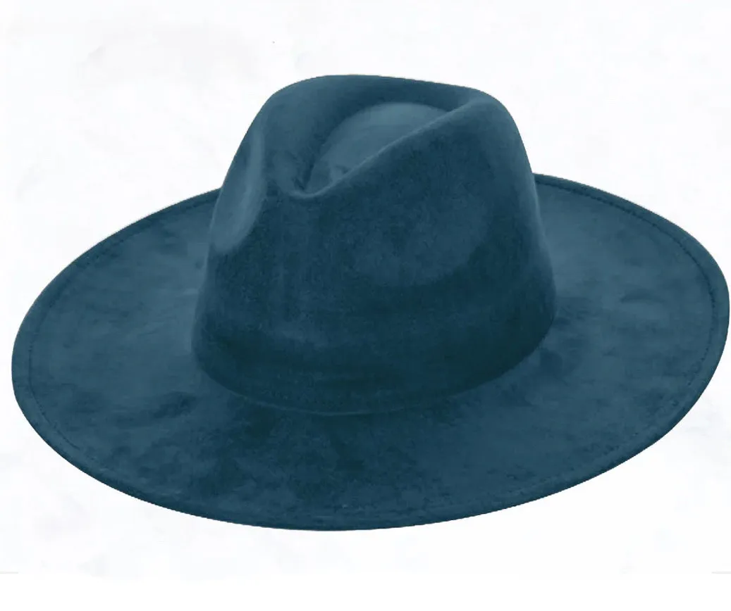 Turquoise Metallic Western Leather Band w/ Choice of Boho Hat 985f