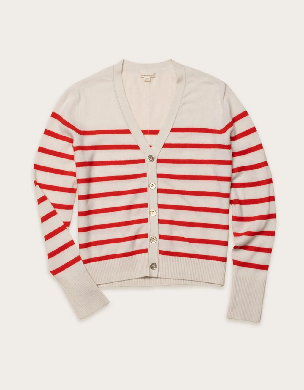 unsubscribed striped cashmere cardigan