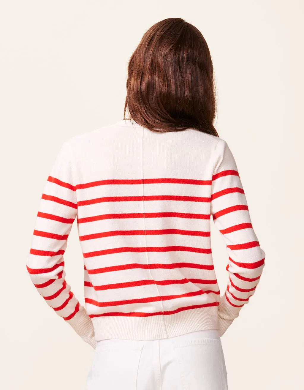 unsubscribed striped cashmere cardigan