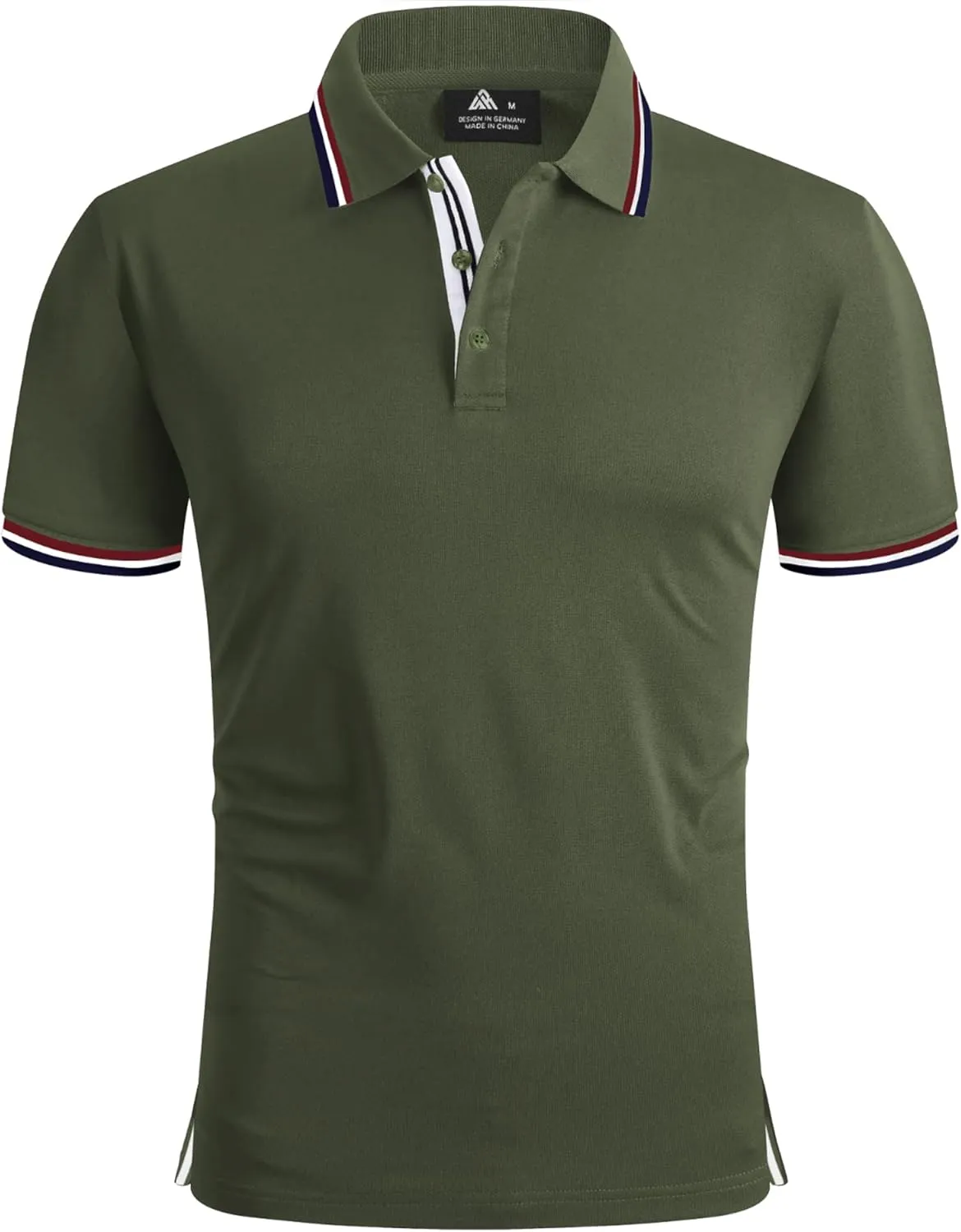 V VALANCH Mens Golf Polo Shirts Short Sleeve Moisture Wicking Golf Polo Shirts Collared Athletic Tennis Shirt