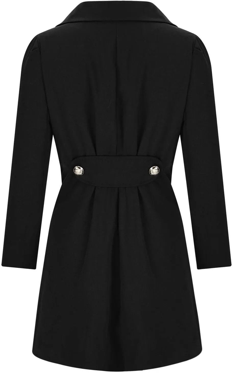 yardsong Womens Trendy Pea Coats Double Breasted Business Casual Trench Coats Notched Lapel Collar Long Sleeve Swing Jackets